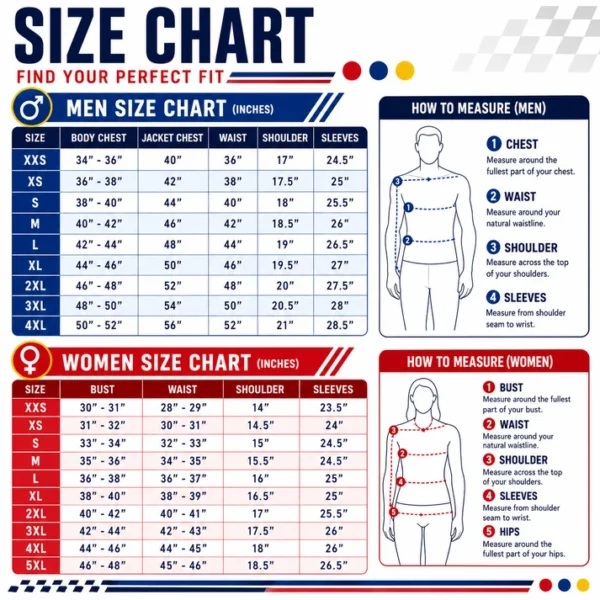 Talladega Nights Ricky Bobby Wonder Bread Racing Jacket Size Chart
