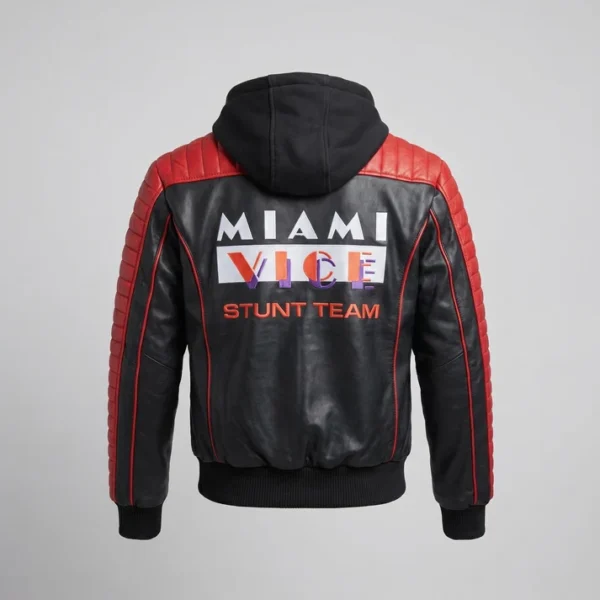 Ryan Gosling The Fall Guy Miami Vice Stunt Team Bomber Leather Jacket