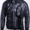 Bucky Barnes Winter Soldier Genuine Leather Jacket with Removable Arms