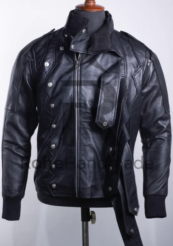 Bucky Barnes Winter Soldier Genuine Leather Jacket with Removable Arms