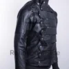 Bucky Barnes Winter Soldier Genuine Leather Jacket with Removable Arms