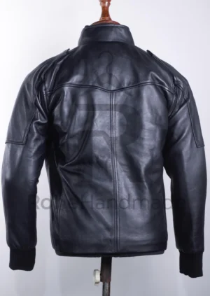 Bucky Barnes Winter Soldier Genuine Leather Jacket with Removable Arms