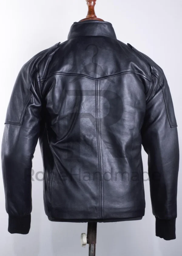 Bucky Barnes Winter Soldier Genuine Leather Jacket with Removable Arms