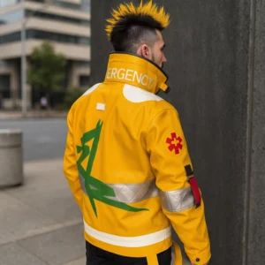 Cyberpunk 2077 Edgerunners David Martinez Yellow Leather Jacket